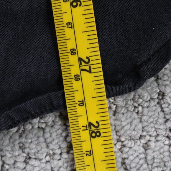 Cloth & Stone Shirt Top Womens Medium M Black Button Down Long Sleeve Collared - Picture 9 of 9